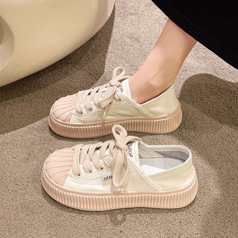 Женские туфли в форме печенья на толстой подошве — фото 3