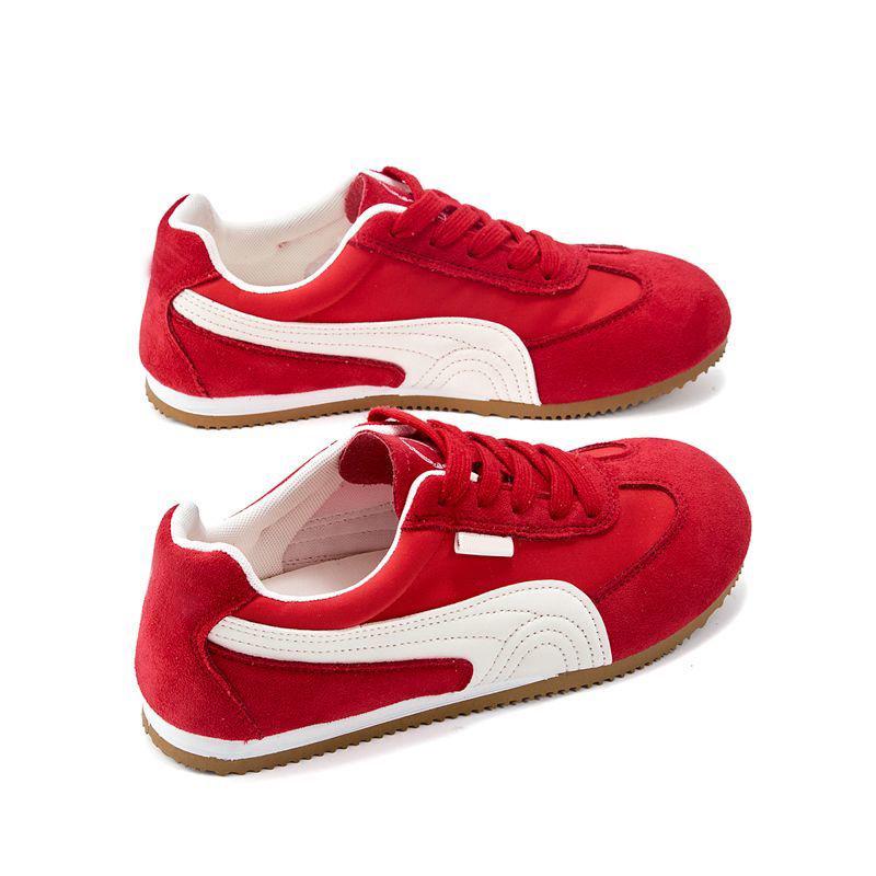 Korean Style Women's White Sneakers: Versatile, Soft Sole, Non-Slip, Comfortable Flat Trainers