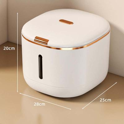 Pressa per secchiello per riso per uso domestico, aperta, a prova di insetti, a prova di umidità, sigillata in silicone, per cereali, serbatoio per riso, contenitore per cereali da 10 kg, dispenser per alimenti