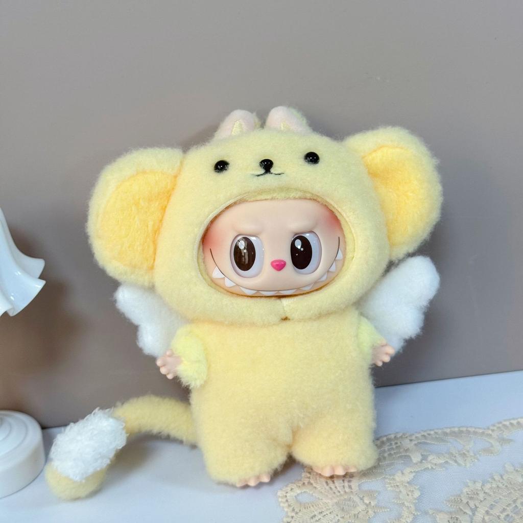 For 15/17Cm Labubu Doll Lovely Animal Costume Plush Clothing Set Labubu V1 V2 V3  Dolls Clothes Diy Decoration Toys Accessories