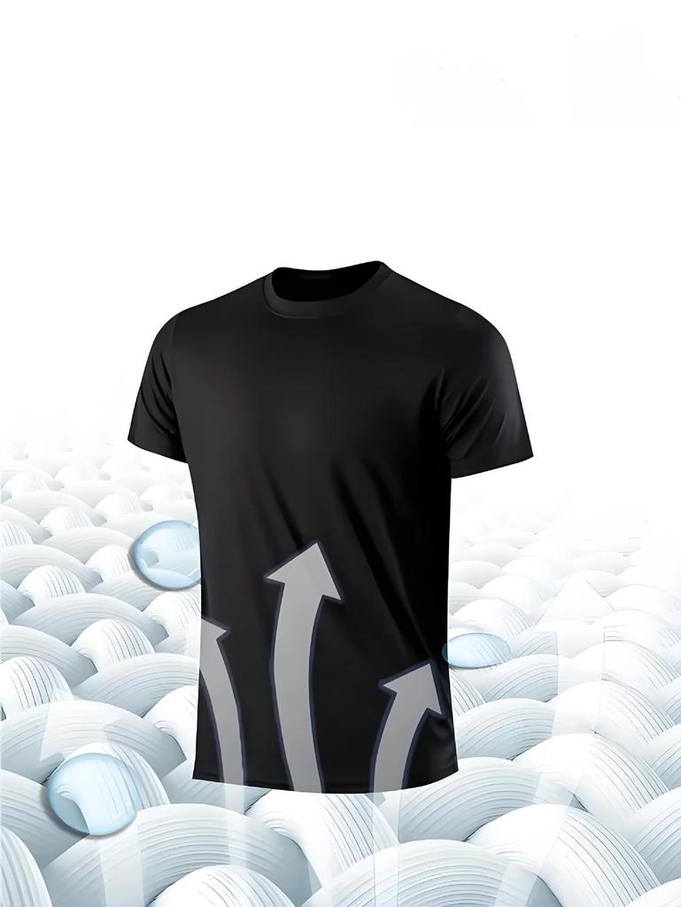 Men's Quick-Dry Summer Sports T-Shirt - Short Sleeve Fitness & Running Tee