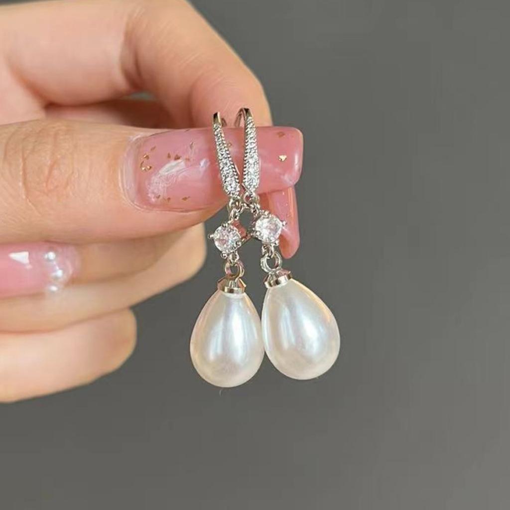 2 Pieces Of Women's Trendy And Elegant Pearl Tassel Earrings, Outdoor Travel, Carnival, Party, Holiday Dressing Gifts -4833
