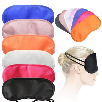 1pc Colorful Polyester Eye Mask Breathable Comfortable Portable Airplane Travel Sleep Party Game Eyeshade YMY