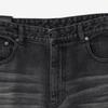 NOIRER Black Catwashed Wide Denim Pants (Black)