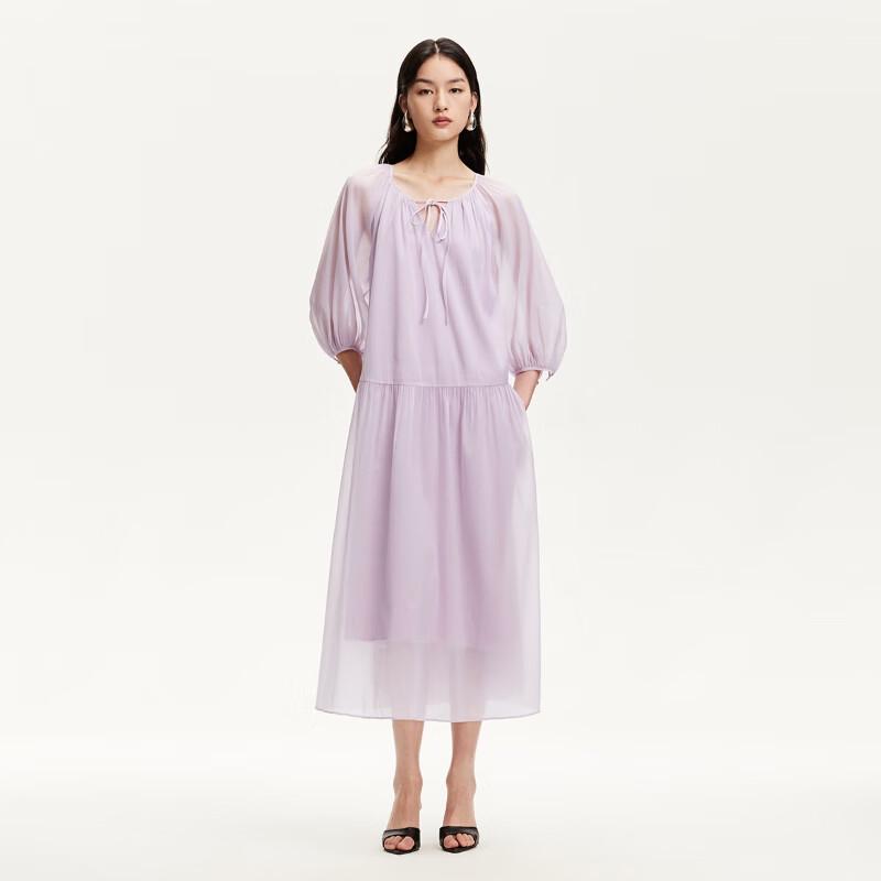 VEROMODA Summer V-Neck Pleated A-Line Dress