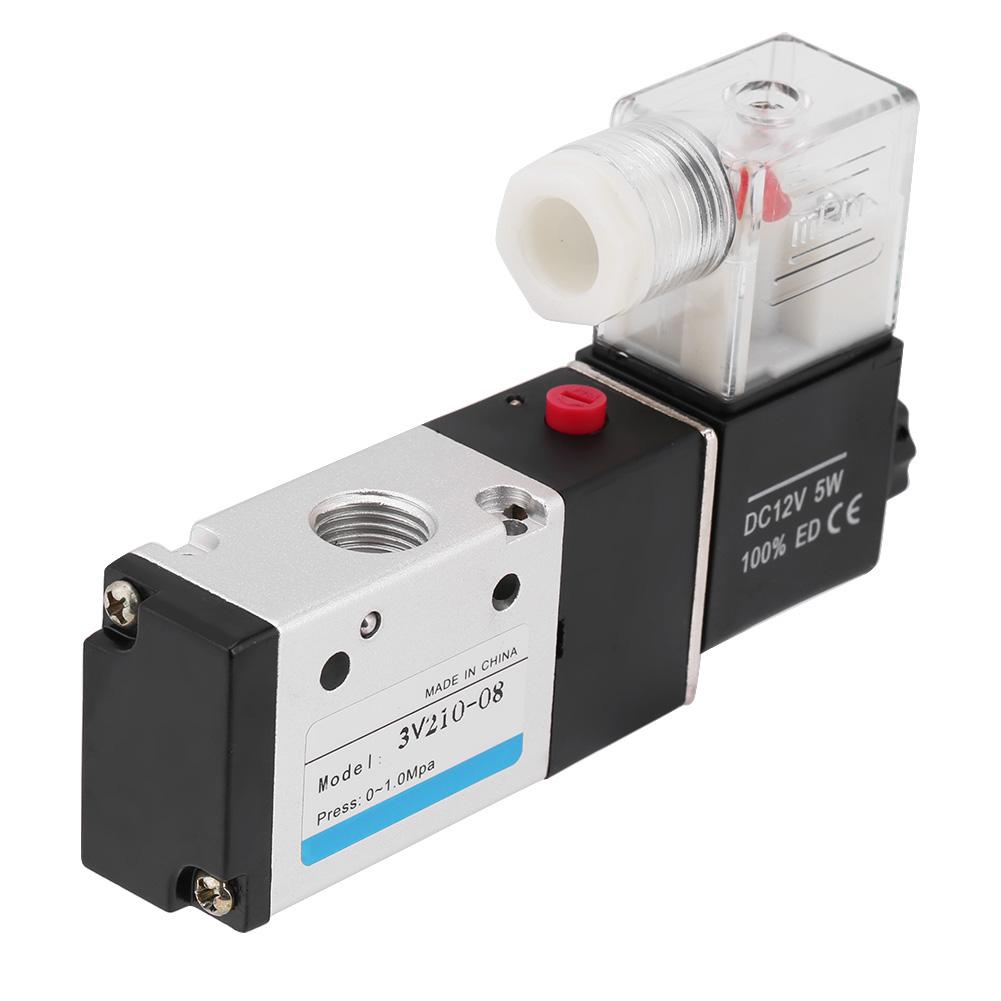 1pc Pneumatic Solenoid Valve 3-Way 2-Position Type G1/4 0.15 - -0.8 MPa (AC220V)