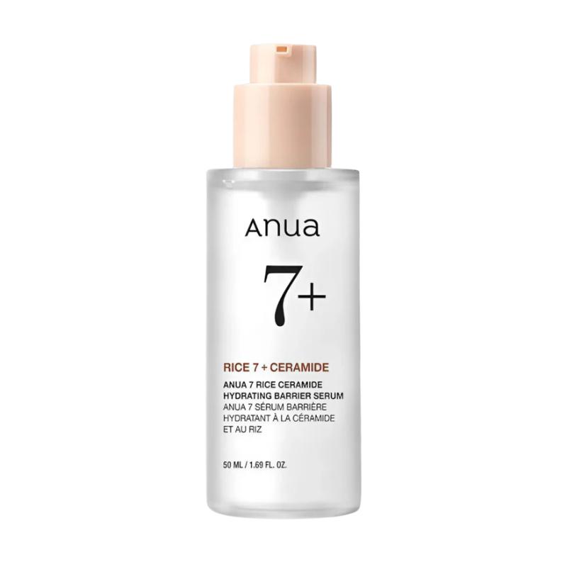 Anua 7 Rice Ceramide Hydrating Barrier Serum 50ml – Brightening & Barrier-Repair Serum with Rice Complex, Ceramide & 3% Niacinamide (2pcs)