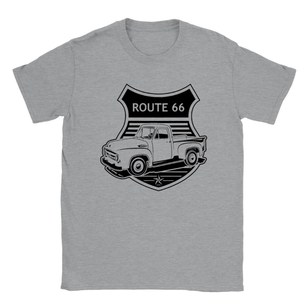 Route 66 and the Original F-100 - Classic Unisex Crewneck T-shirt Unisex T-Shirt S