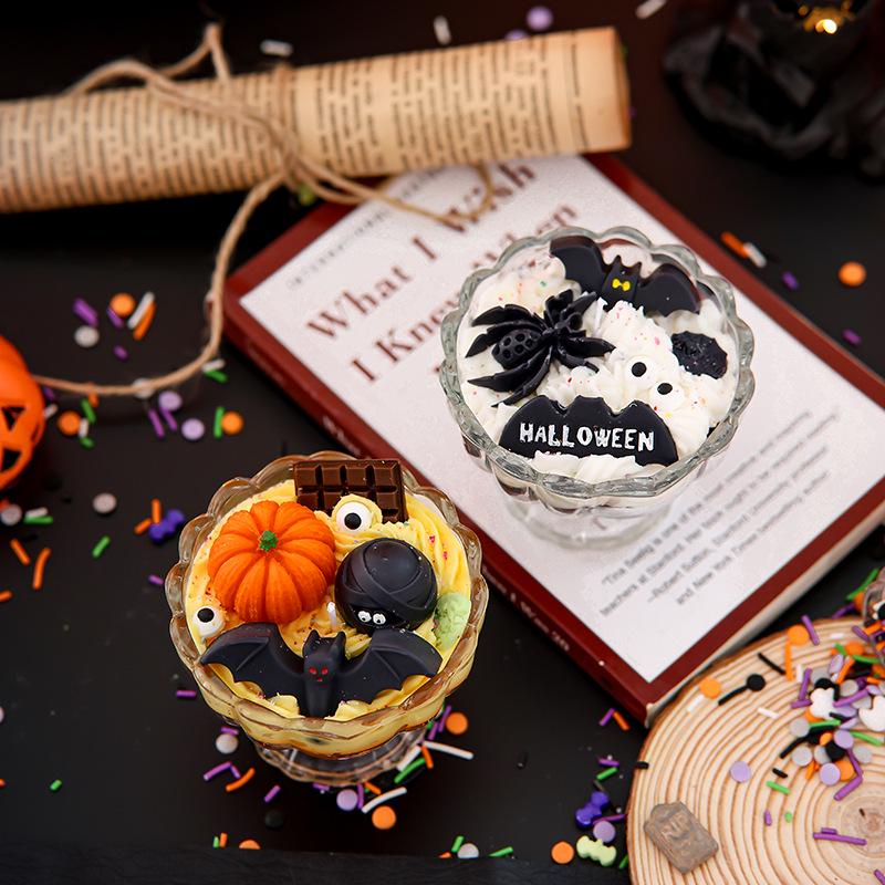 Handmade Pumpkin Scented Halloween Candles - Festive Souvenir Ornaments