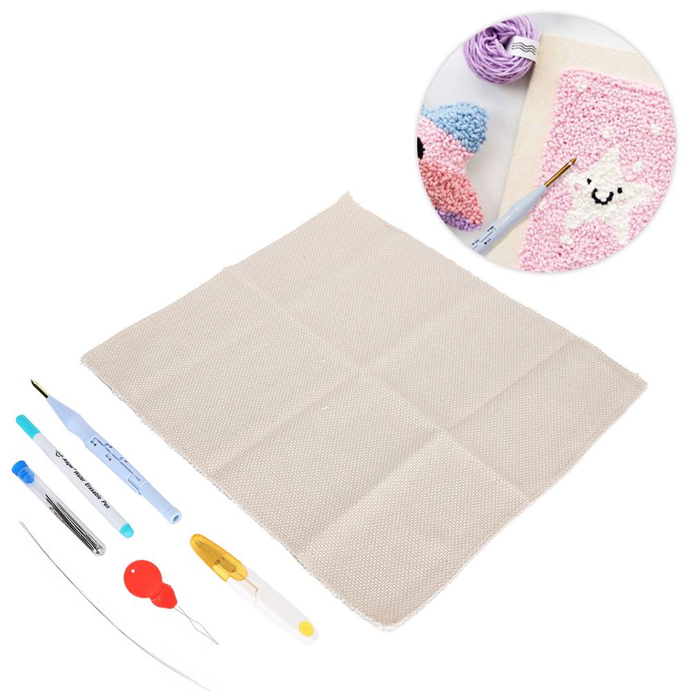 Punch Needle Stickerei Set DIY Dicke Wolle Kräftiges Messingrohr Garn Schere Werkzeuge Set