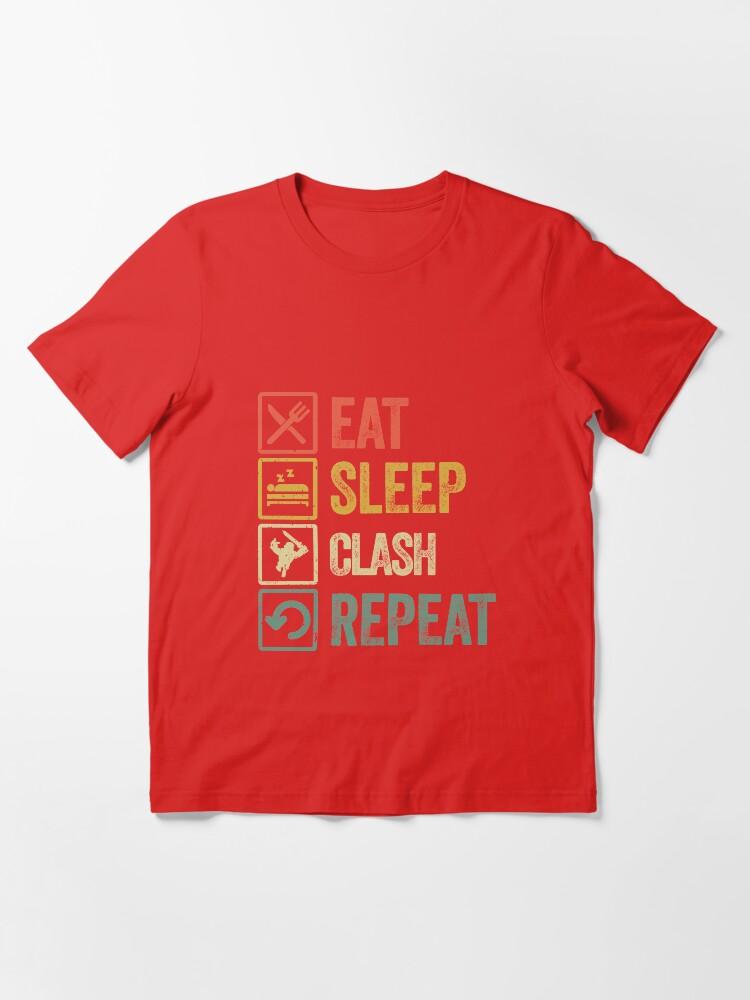 The Clash Funny eat sleep clash repeat retro vintage Essential T-Shirt
