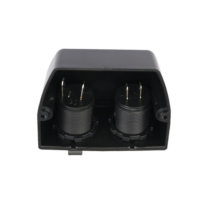 Baza cort cu 2 orificii DC 12V LED Voltmetru digital Priza de curent Impermeabil pentru masina Motocicleta Barca ATV RV