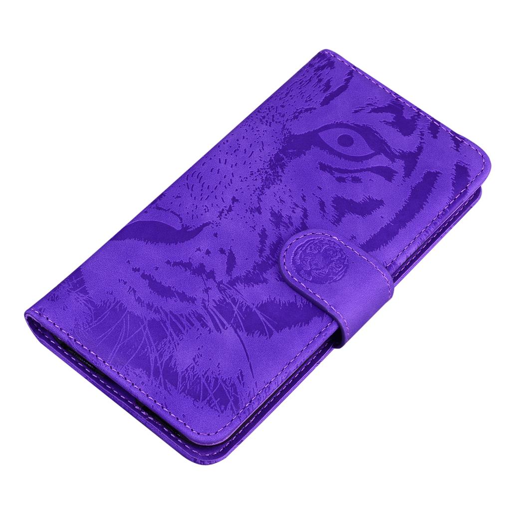 For Motorola Moto G56 5G Case Tiger Imprint Leather Wallet Phone Cover