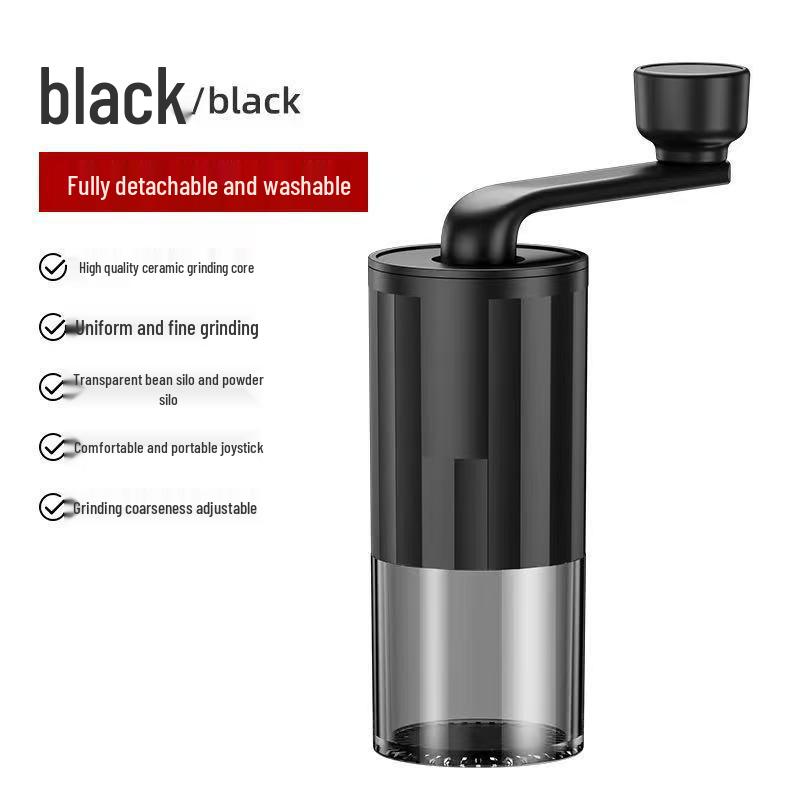 Mini Manual Hand Crank Coffee Grinder - Portable, Adjustable Coarseness, for Home & Outdoor Use