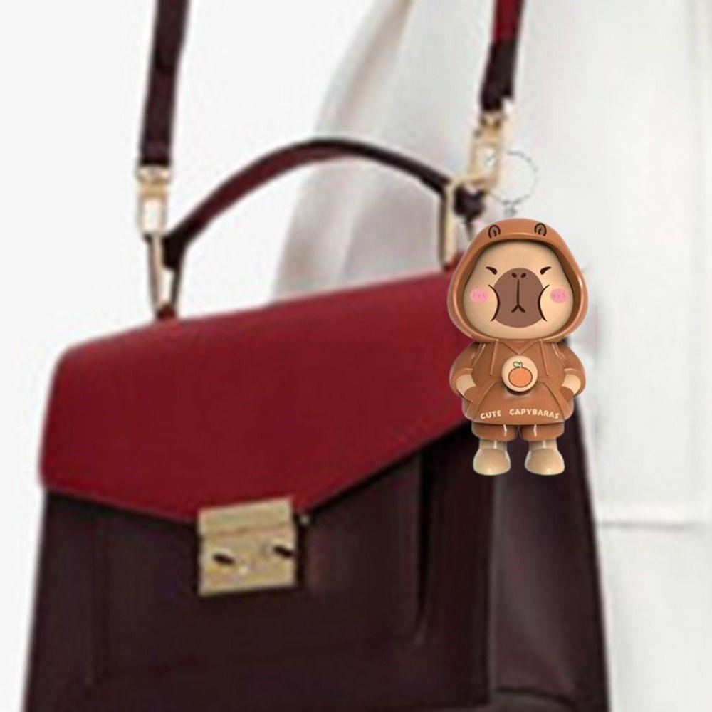 Plastics Cartoon Doll Keychain With Keychain Face Changing Toy  Christmas Dolls