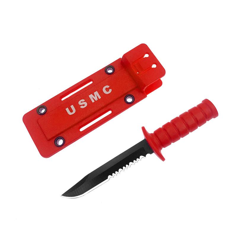 Survival Straight Knife Sawtooth Blade  Portable Mini Necklace Tactical Knife for  Hunting Camping with Scabbard
