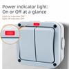 Heat Resistant IP66 Outdoor Switch Push Button Power Switch  Outdoor Home Electrical