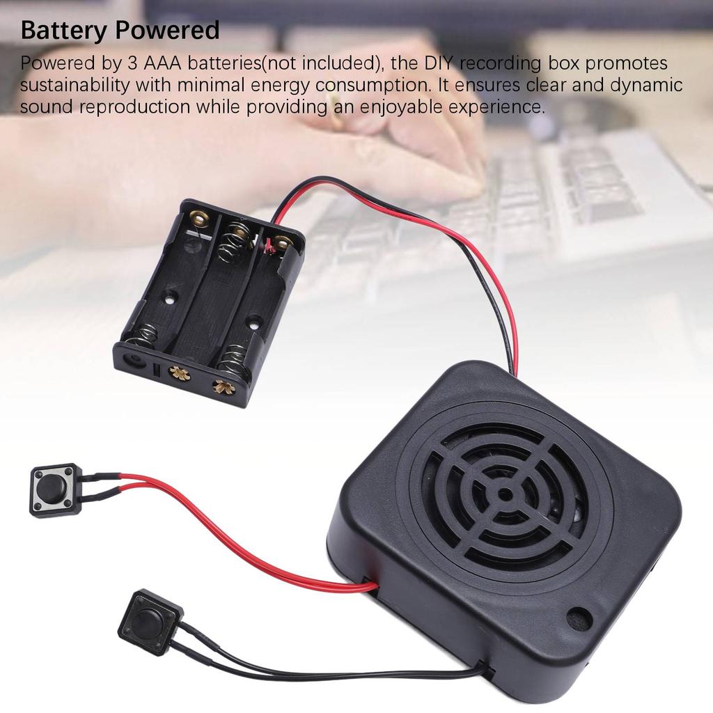 Sound Recorder Module DIY Voice Recording Message Box 2 Minutes Recordable Sound Module for Personalized Greetings