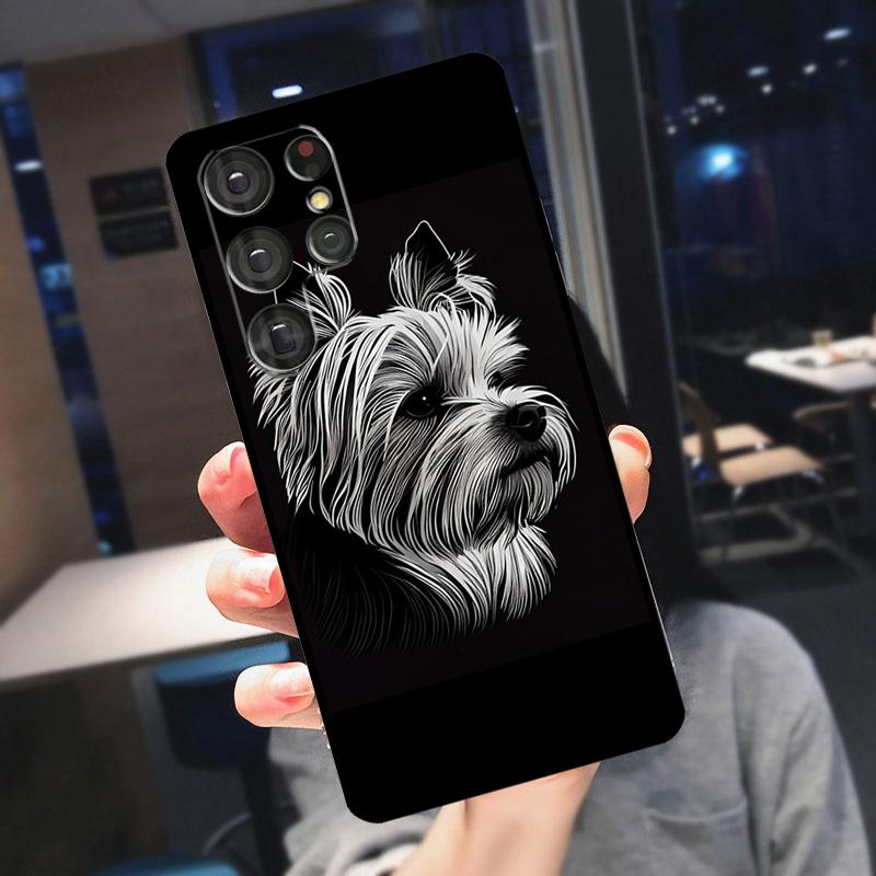 Yorkshire Terrier Dog Cover For Samsung Galaxy S25 S24 S21 S22 S23 Ultra S9 S10 Plus S24 FE S21 FE Phone Case