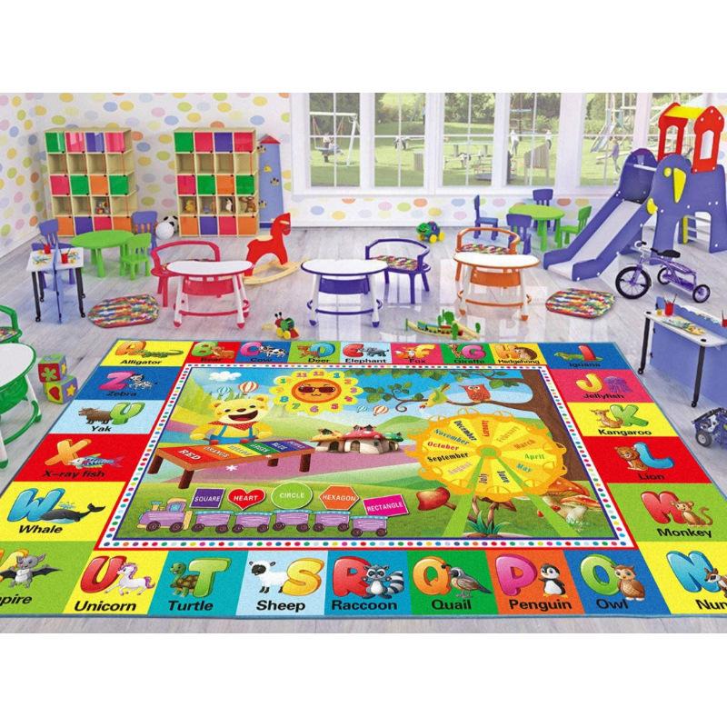 Snakes and Ladders Game Pattern Carpet Non-slip Home Living Room Sofa Area Rug Children's Early Education Institutions Floor Mat