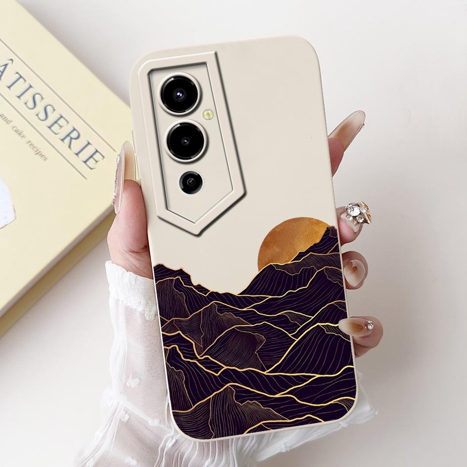 For Tecno Pova 4 Cases LG7n Fashion Flower Soft Liquid Silicone Fundas Matte Cover For Tecno Pova 4 Pova4 4G Pro LG8n Phone Case
