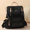 Student School Bag Large Capacity Backpack Rivet Inlaid Women's Backpack