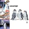 Adorable Christmas Penguin Led Light Garden Decoration With Acrylic Body