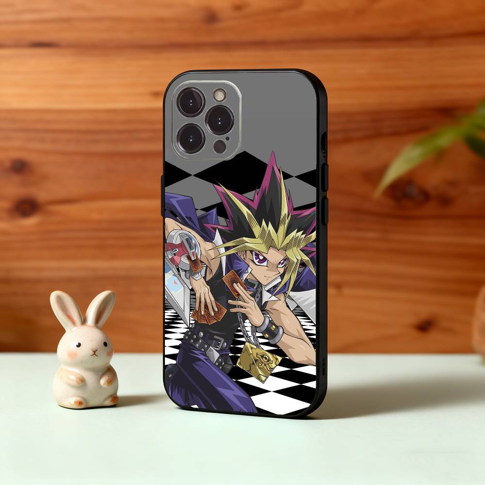 Yu-Gi-Oh Anime Phone Case For iPhone17,16,15,14,13,12Plus,Pro Max,XS,5G Soft Silicone Black Cover