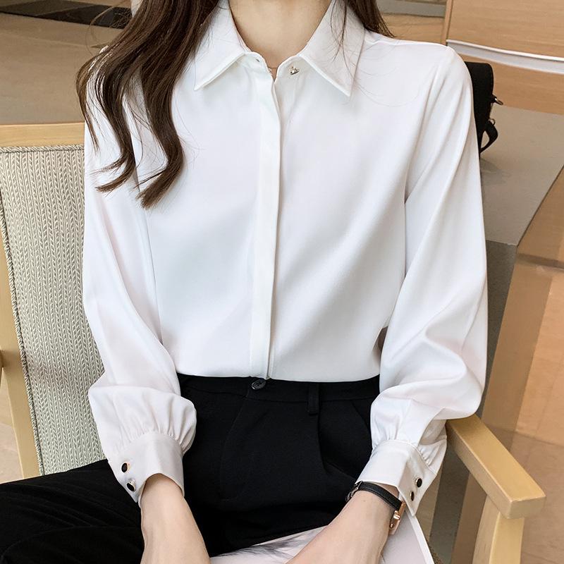 

2026 New Style Professional Long-sleeved French Collar Shirt for College Student Interviews S