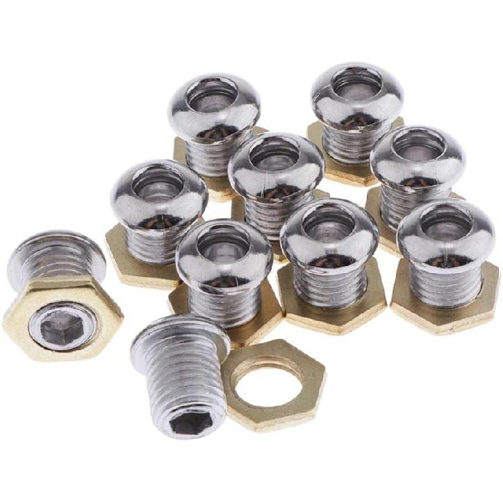 LEIPUPA Drum Strainer 10pack Drum W/Gasket Nut Tom Snare Drum Parts