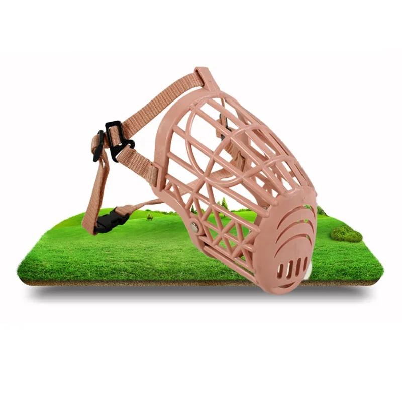 Yumuşak Plastik ve Deri Güçlü Köpek Ağızlık Sepet Tasarımı Isırma Önleyici Ayar Kayışları Maske Köpek Ağızlığı Küçük Orta Büyük Köpekler İçin