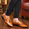 Men's Shoes Vintage Pointed Toe Men's Dress Shoes Design Leather Oxfords Fashion Style Man Footwear 2024 New Arrival Big Size
