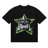 American Brand Pentagram Printed Graphic T-shirt Men's and Women's Short Sleeve T-shirt Men's Clothing Streetwear