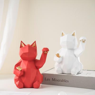 Cute Lucky Cat Opening Gift for Kids Birthday Gift Simple Nordic Living Room Luxury Tabletop Entrance Decoration Ornaments
