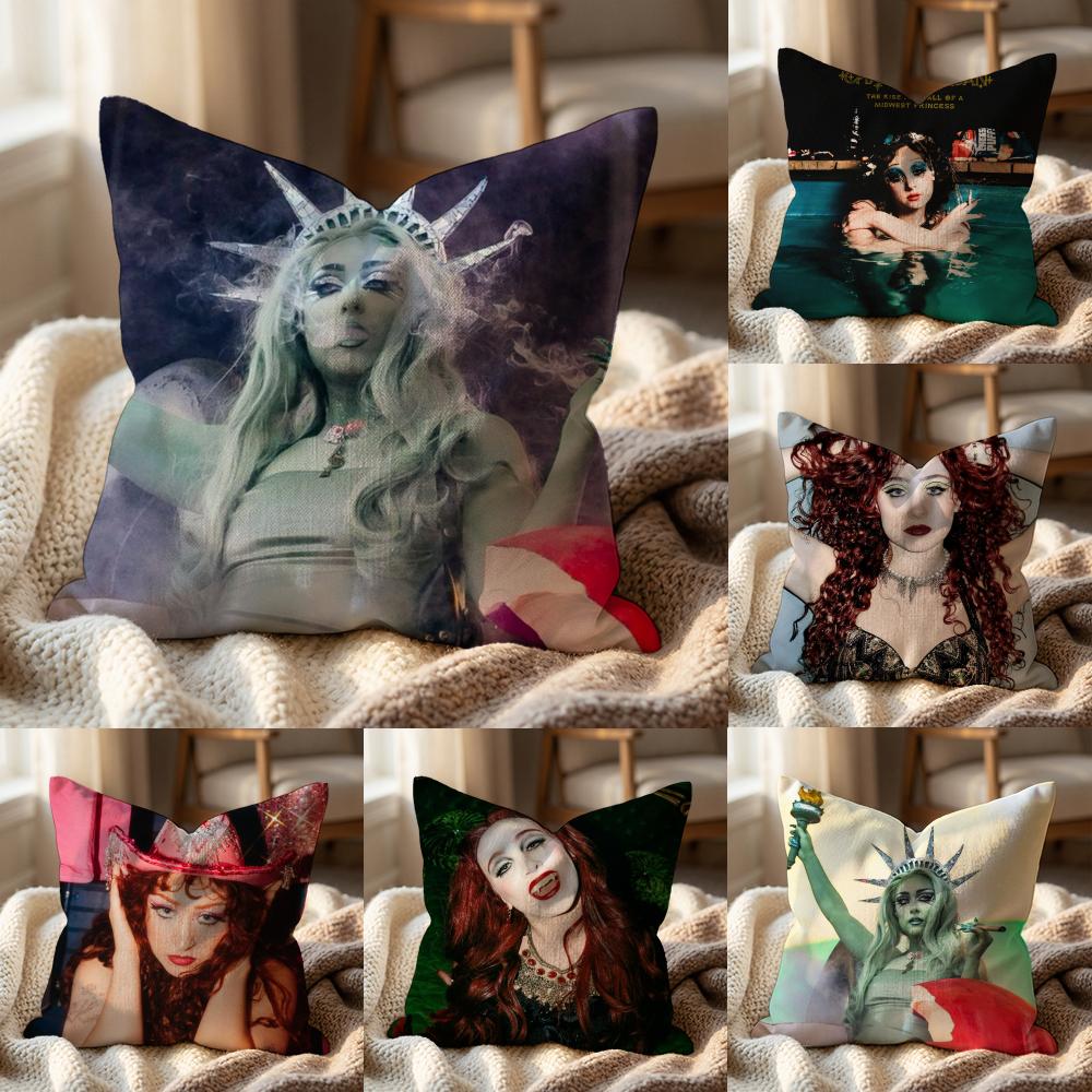 C-Chappell R-Roan Cushion Cover Multi-Scene Pillow Cover for Home & Car - Reversible, Soft & Durable for Daily Use