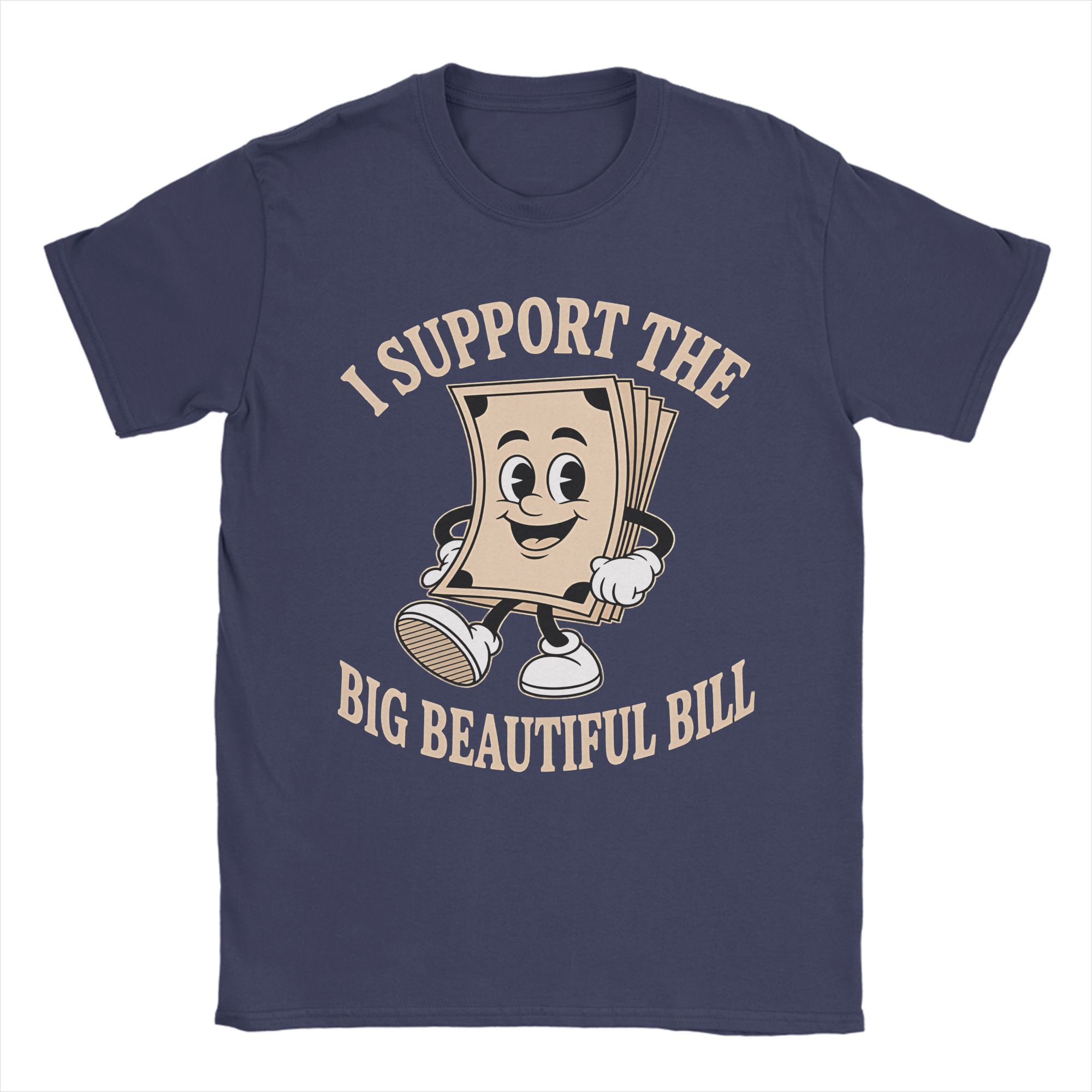 

Summer I Support the Big Beautiful Bill Fashion T Shirts Pure Cotton Tshirt for Men Y2K Basic Cheap Print Short Sleeve Tops 4XL