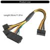ATX24Pin+Dual 4Pin To 16Pin Converters Cable Compatible for Computers Motherboards Power Supply Wire