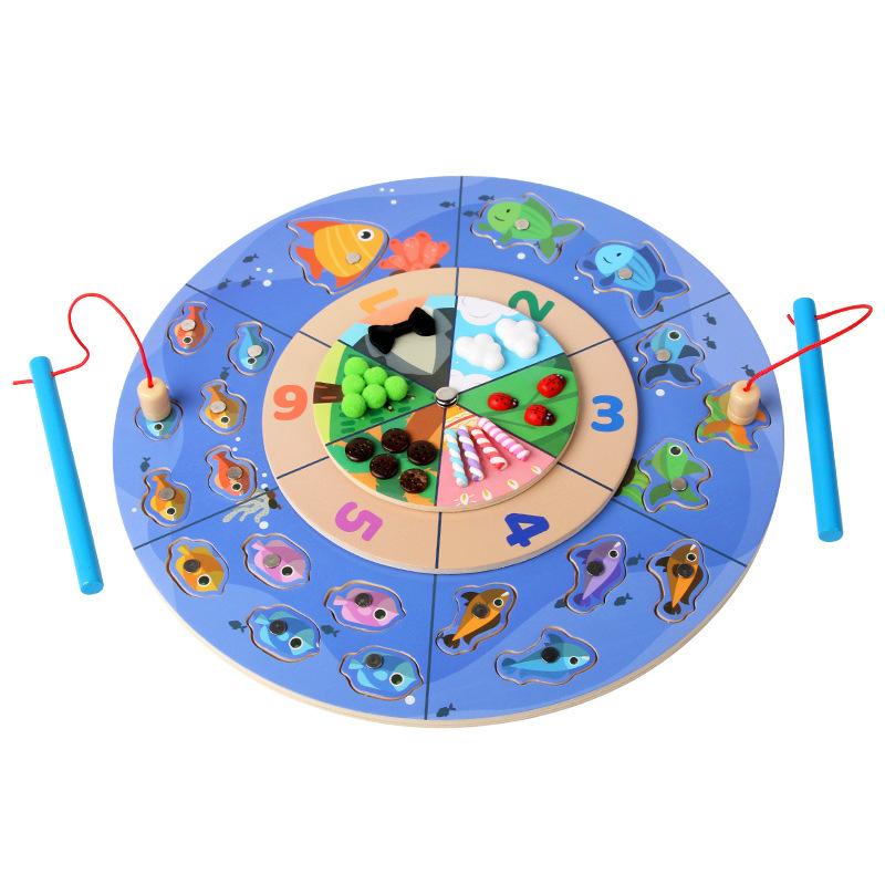 Toddler Magnetic Fishing Game Montessori Toy Number Cognition Fine Motor Training Sensory Toy Baby Education Creative Toy