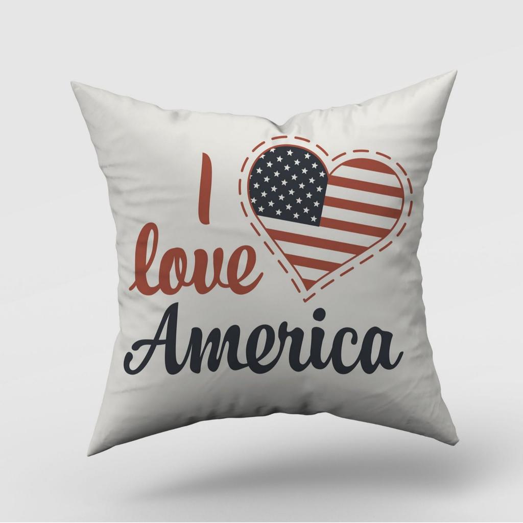 New American Independence Day Pillow Cover American Logo Outdoor Home Decoration Pillow Cushion Cover