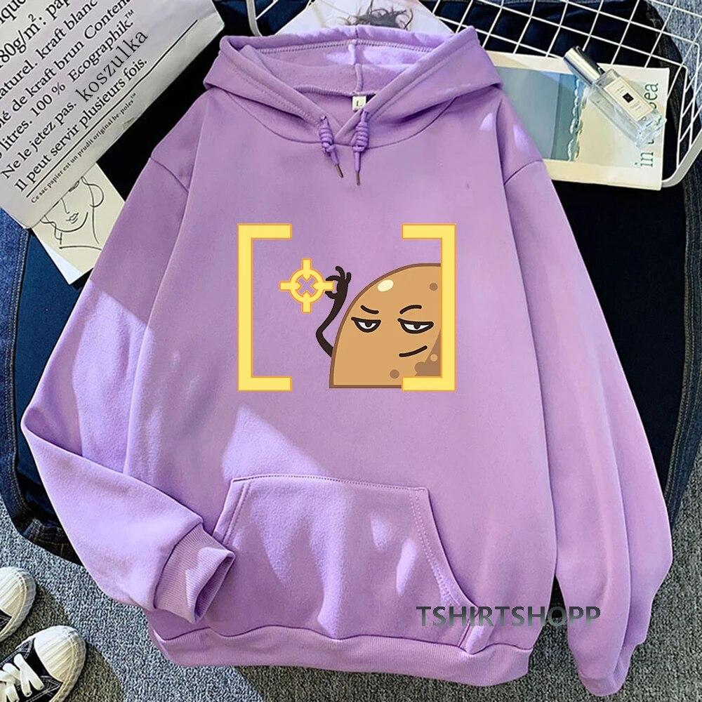 Penguin Hoodies 2022 Spring/Autumn Potato Aim Spray Women/men Sweatshirt Anime Valorant Hoodie Kawaii Clothing Unisex Sudaderas Unisex