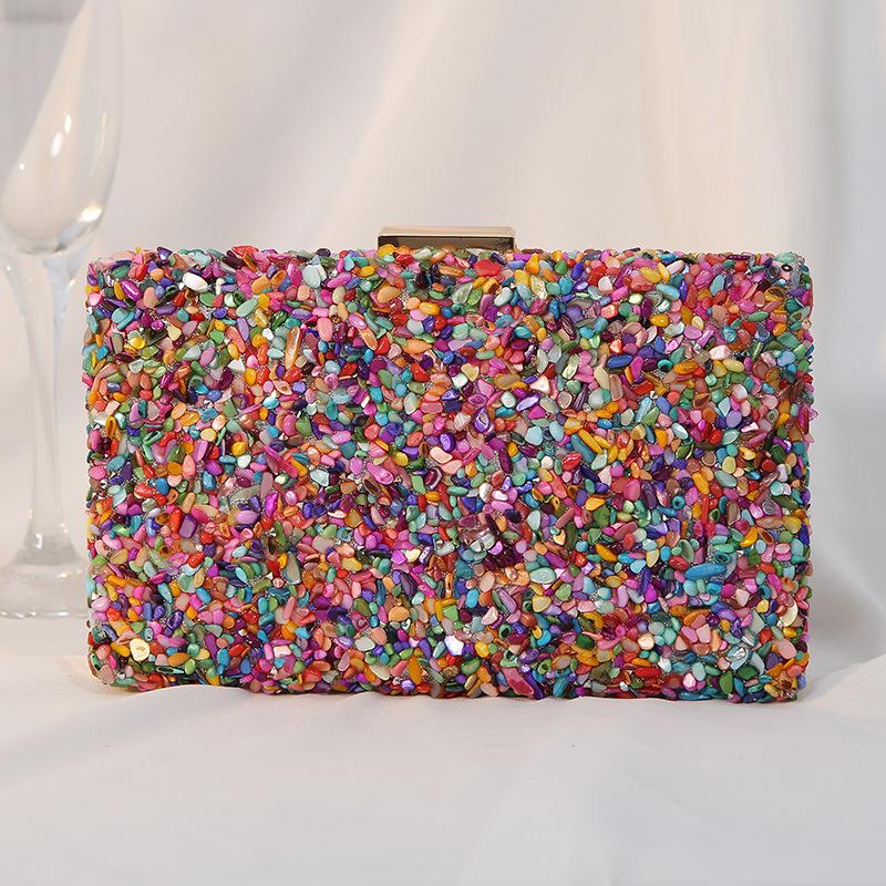 Schitterende Dames Avond Clutch Tas Pailletten Bling Bruiloft Portemonnee Lang China Schouder Portemonnee Mode Dame Diner Feest Tassen
