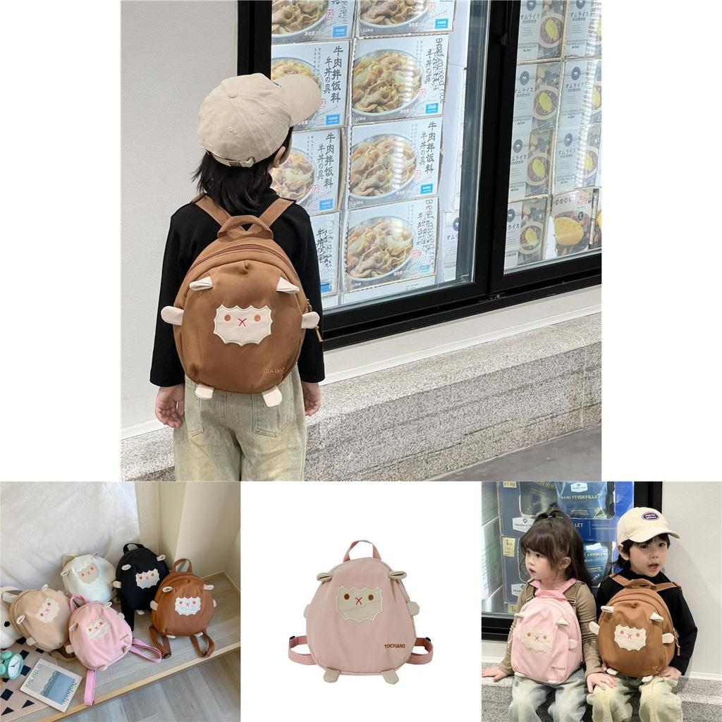 Adorable Lightweight Cartoon Lamb Backpack For Kids Ages 2 To 3 Years Old