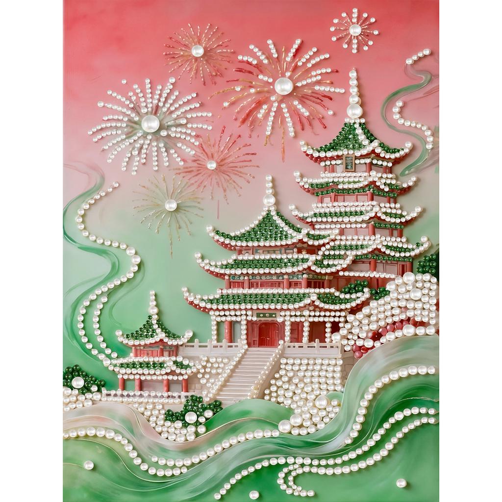 DIY Pearl Art Painting 30x40cm Pearl Gem Paintings Picture Arts Craft No Frame for Home Wall Decor