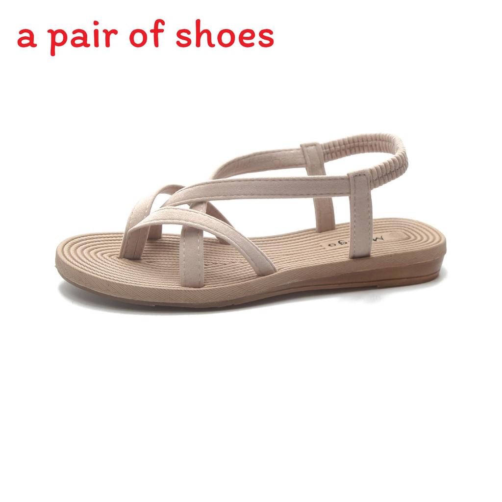 Casual Summer Flat Slides For Women With Rubber Sole And Low Heel For Beach And Travel