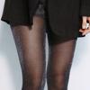 Glittery Diamond Pattern Stockings