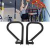 Fitness Dip Bar Attachments for Power Cage Squat Rack Iron Dip Bar Muti Grip Handles for Strength Training