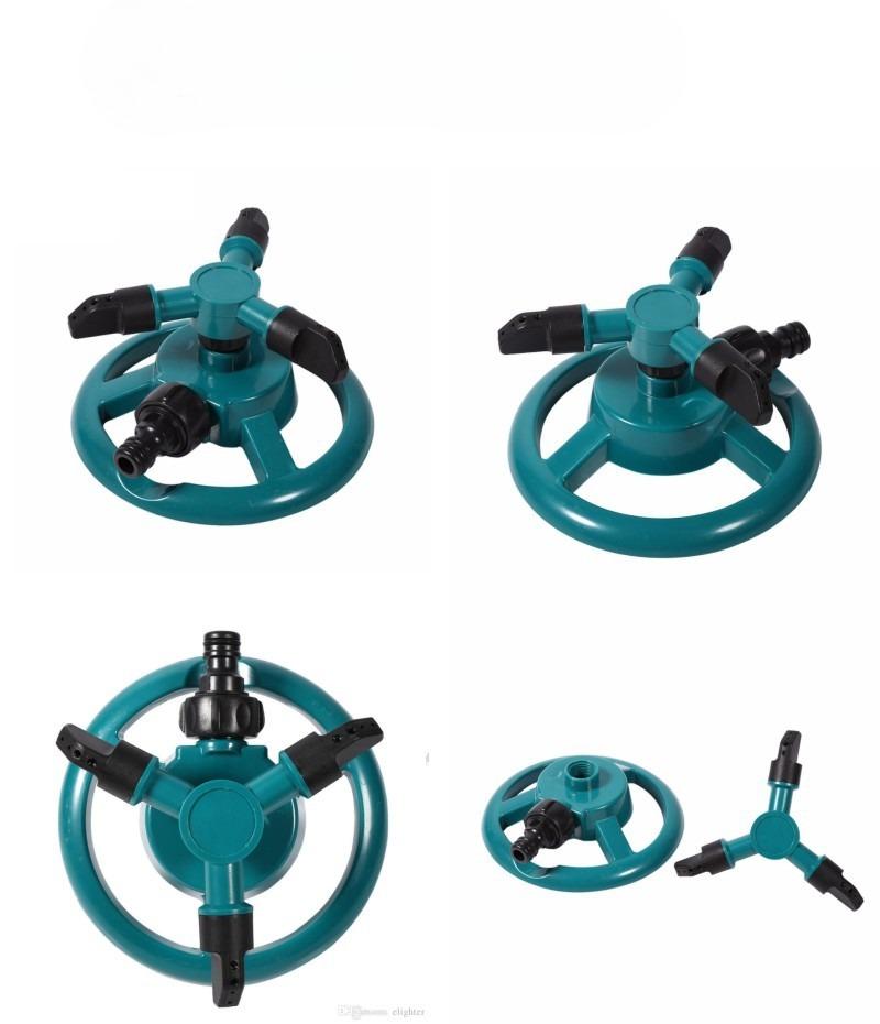 360-Grad-Drehkopf-Sprenger, Dreizack-Steckdesign, Automatisches Bewässerungsgerät für Gartenrasen