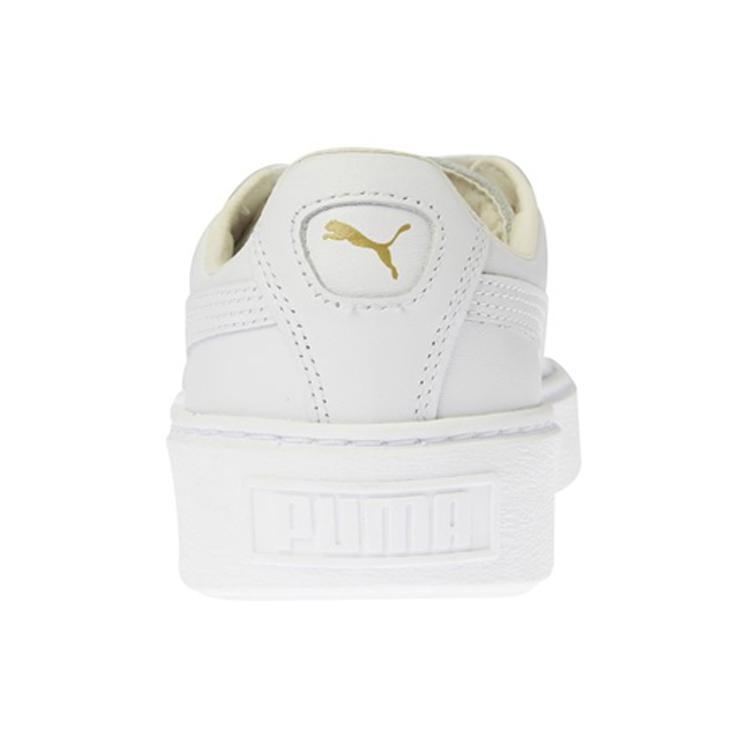 New PUMA Basket Platform Core 'White Gold' Women's 364040-04
