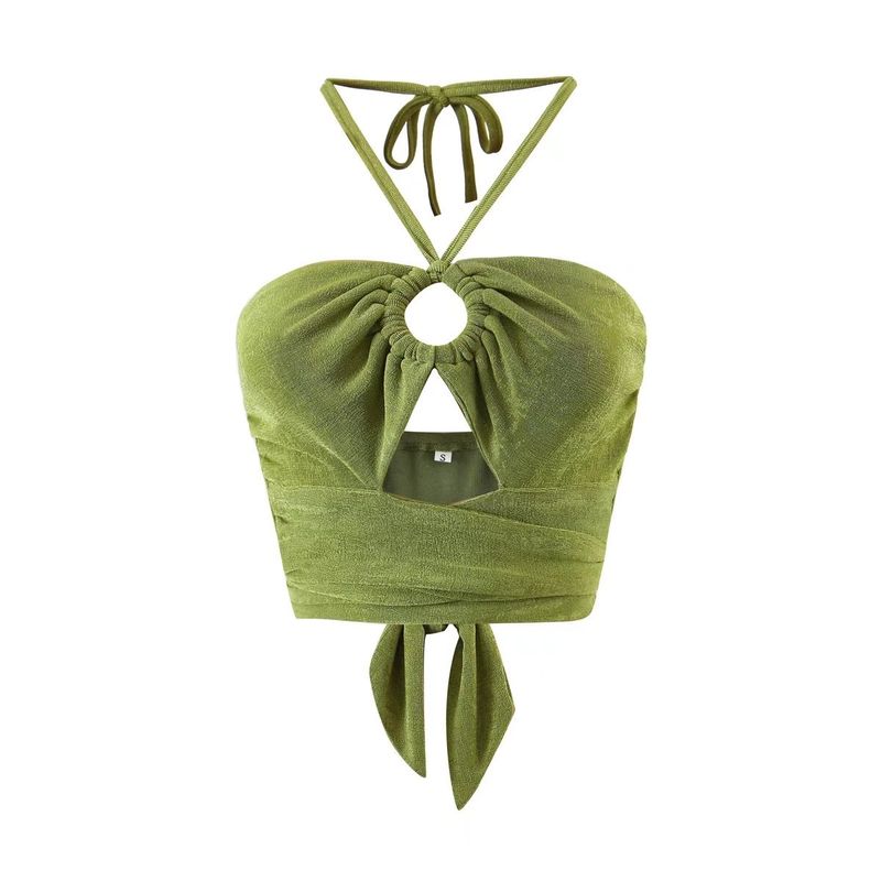 Kaslead Women's Clothing Fashion Suspenders Sexy Halter