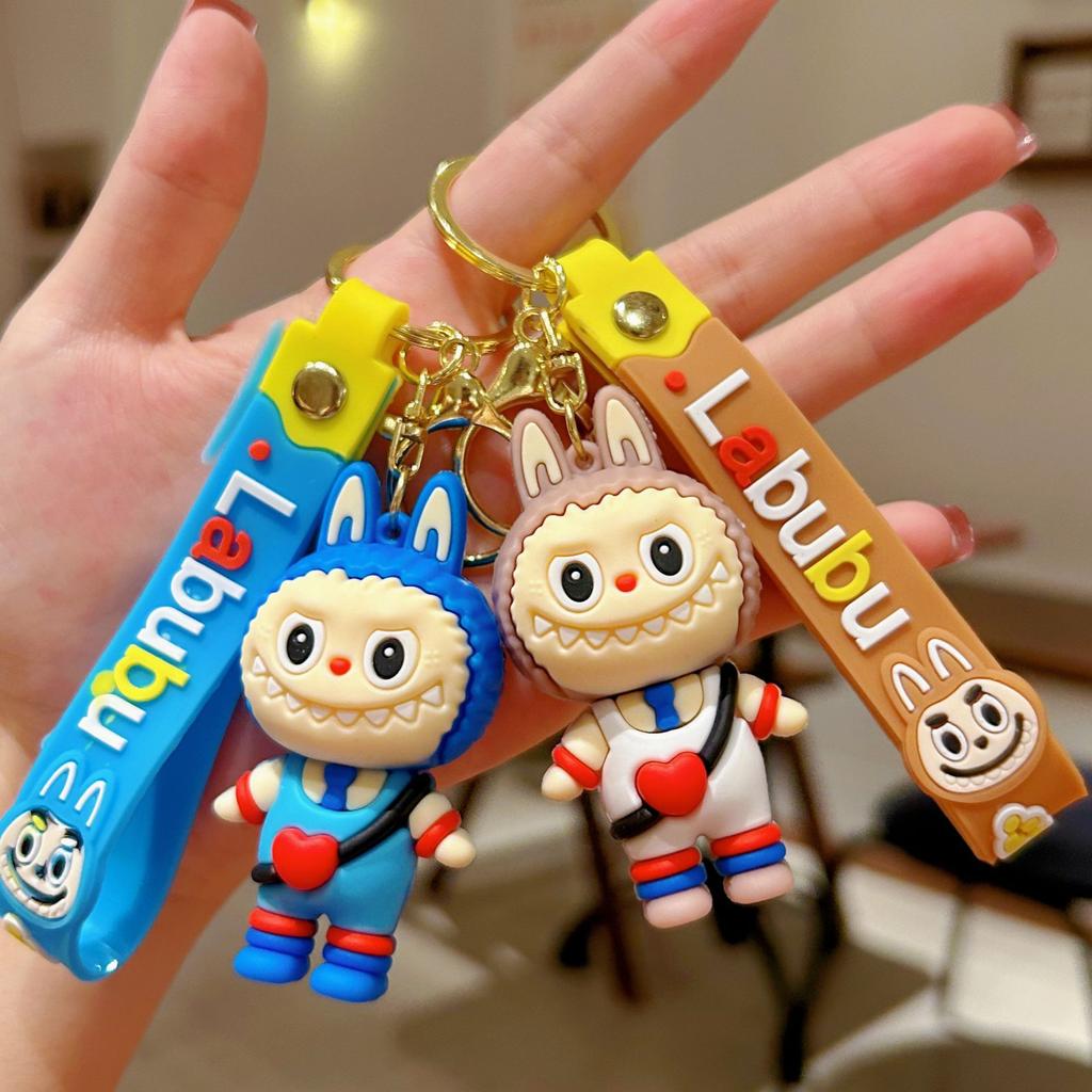 Cartoon Sheep Keychain Pendant Cute Doll Backpack Car Key Chain Ring Gift